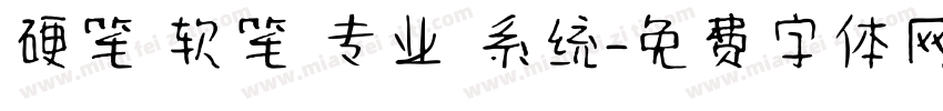 硬笔 软笔 专业 系统字体转换